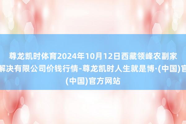 尊龙凯时体育2024年10月12日西藏领峰农副家具策画解决有限公司价钱行情-尊龙凯时人生就是博·(中国)官方网站