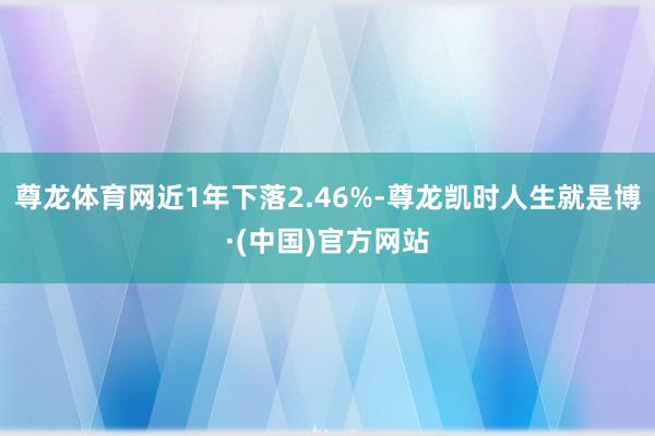 尊龙体育网近1年下落2.46%-尊龙凯时人生就是博·(中国)官方网站