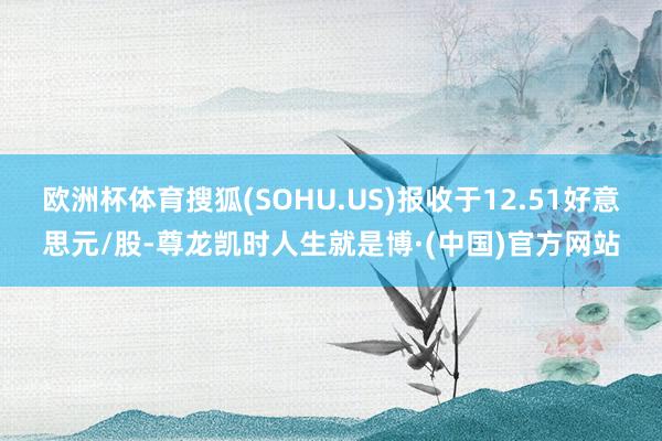 欧洲杯体育搜狐(SOHU.US)报收于12.51好意思元/股-尊龙凯时人生就是博·(中国)官方网站