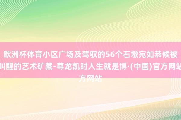 欧洲杯体育小区广场及驾驭的56个石墩宛如恭候被叫醒的艺术矿藏-尊龙凯时人生就是博·(中国)官方网站