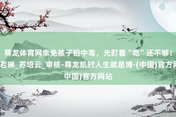 尊龙体育网幸免孩子铅中毒，光盯着“吃”还不够！_黄若琳_苏培云_审核-尊龙凯时人生就是博·(中国)官方网站